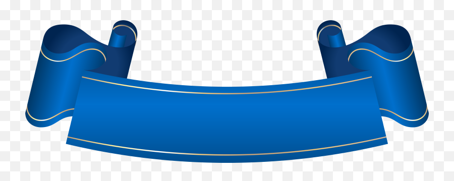 Blue Banner Transparent Clip Art - Ribbon Blue Png Emoji,Banner Transparent