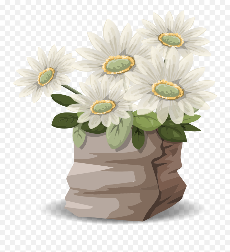 Clipart Picture Of Nice White Flowers Emoji,White Flowers Clipart