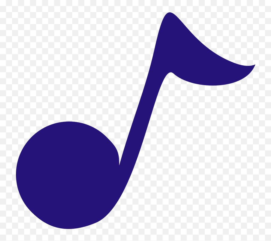 Download Hd Music Note Clip Art At - Music Note Png Blue Emoji,Music Notes Clipart
