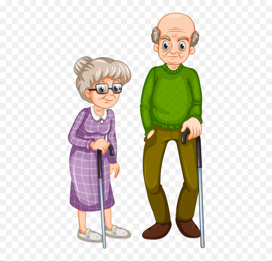 Grandfather And Grandmother Clipart - Grandfather And Grandmother Clipart Emoji,Grandma Clipart