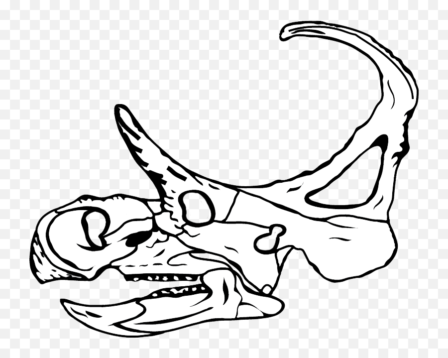 Filemachairoceratops Skullpng - Wikipedia Emoji,White Skull Png