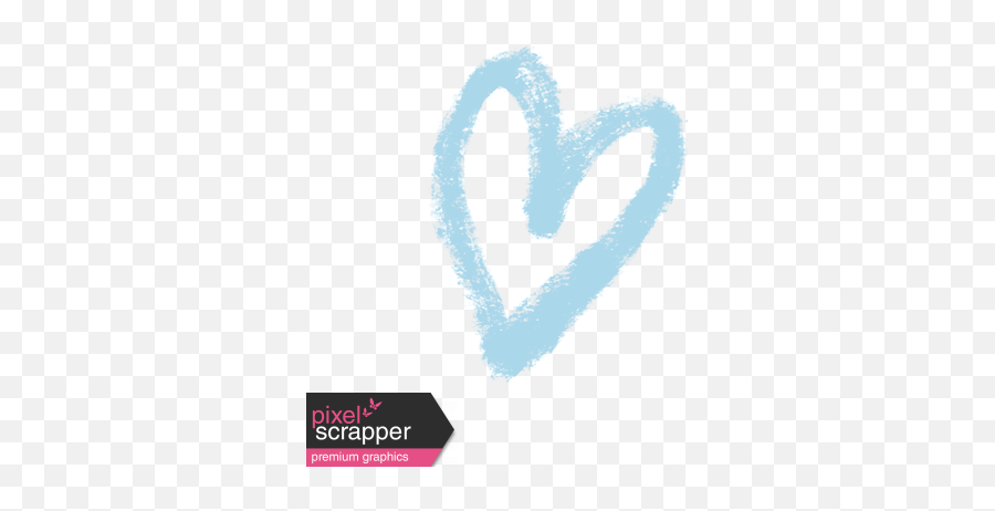 Xy - Marker Doodle Blue Heart 3 Graphic By Melo Vrijhof Emoji,Blue Heart Transparent