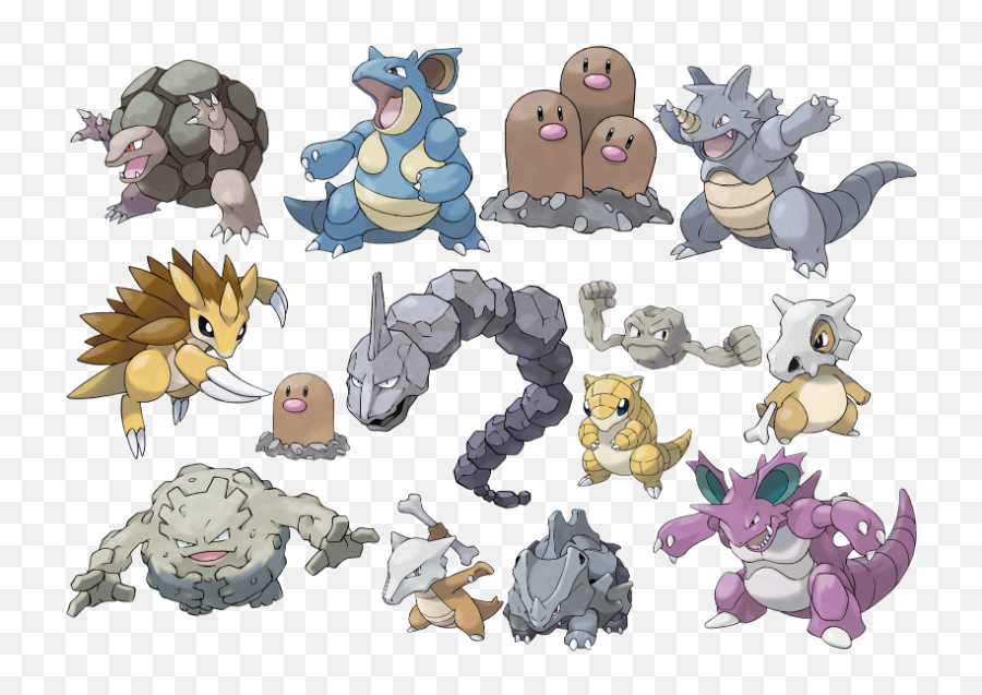 Ground Type Pokémon Match Generation 1 Quiz - By Jackfrog10 Emoji,Nidoking Png