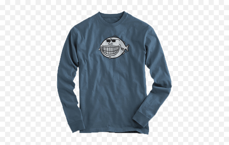 Funny Fishing Logo Long Sleeve Shirt With Company Design Emoji,Fish Logo Png