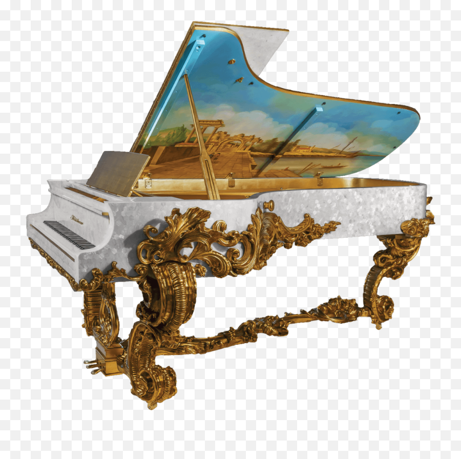 The Golden Age Grand Piano - Rococo Emoji,Piano Transparent Background