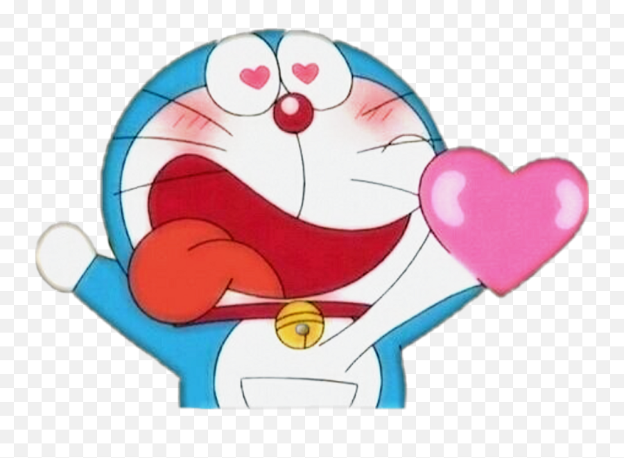 Download Sticker Doraemon Cosmico Gato Inlove - Full Emoji,Doraemon Png