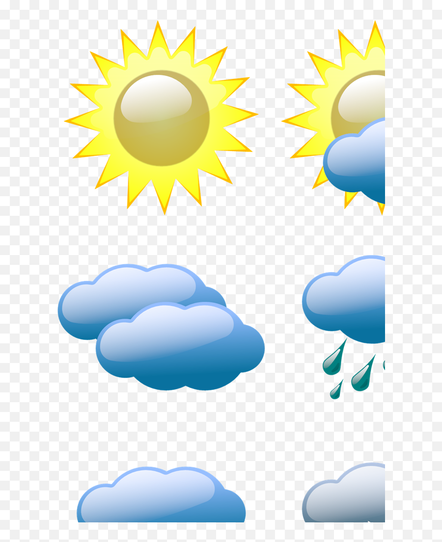 Weather Symbols Svg Vector Weather Symbols Clip Art - Svg Emoji,Good Weather Clipart