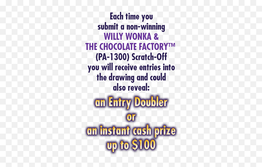 Prizes Pa Lotteryu0027s Willy Wonka U0026 The Chocolate Factory Emoji,Willy Wonka And The Chocolate Factory Logo