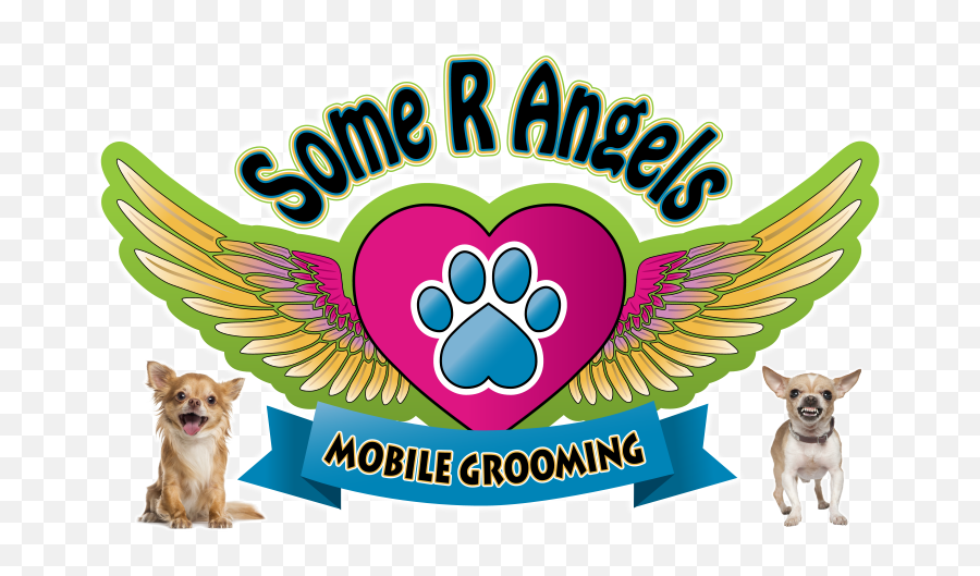 Some R Angels Mobile Dog Grooming Coming Soon To A Emoji,Grooming Logo