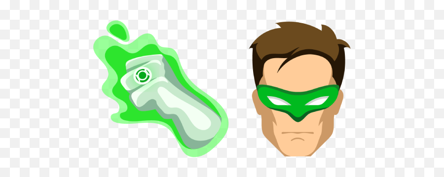 Green Lantern U2013 Custom Cursor Emoji,Green Lantern Clipart