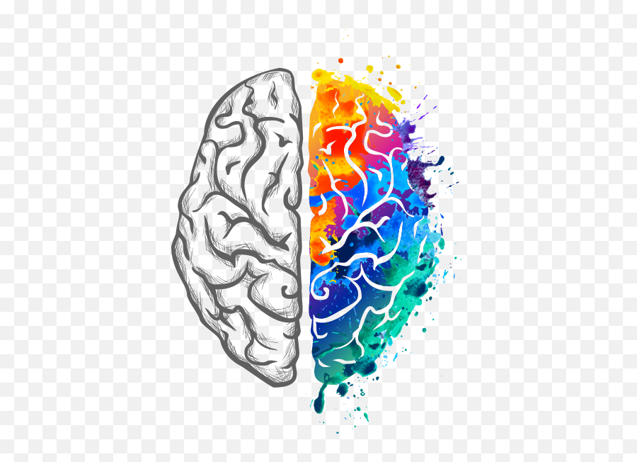 Brain Hemispheres Tattoo Png Image With - Fasting Brain Emoji,Brain Transparent