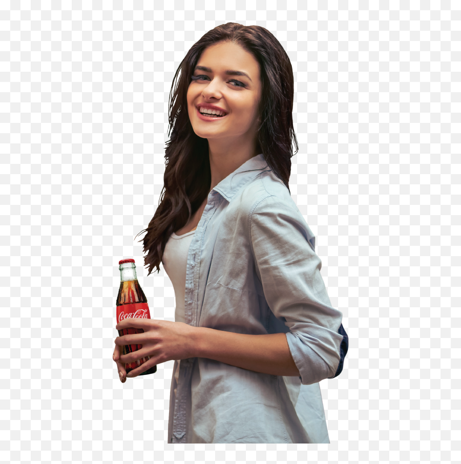 Download Guided By Our Strategic Framework We Are - Girl Drinking Coca Cola Png Emoji,Coca Cola Png