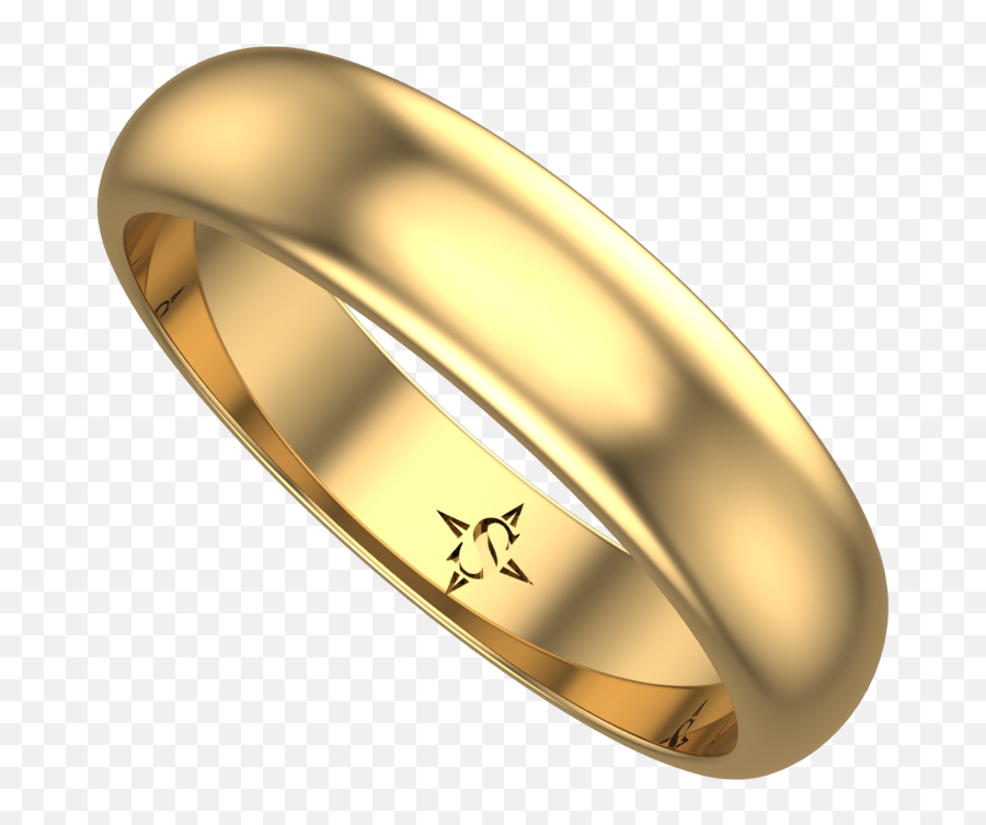 Download Hd Grus 18k Gold Wedding Ring - Ring Transparent Wedding Ring Emoji,Wedding Ring Png
