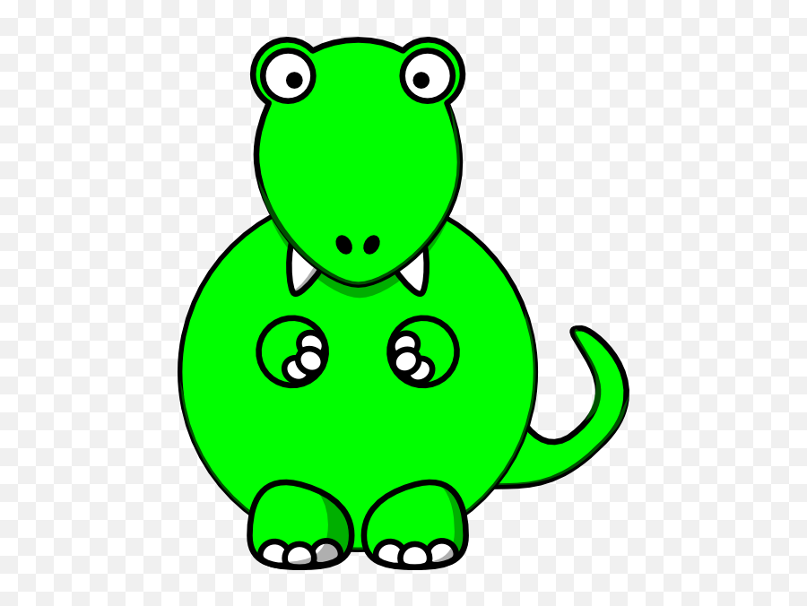 Lime Green Baby Dino Clip Art - Vector Clip Art Online Clipart Tyrannosaurus Rex Cartoon Emoji,Dino Clipart