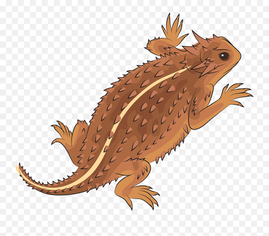 Texas Horned Lizard Clipart - Lagarto Cornudo Animado Emoji,Texas Clipart