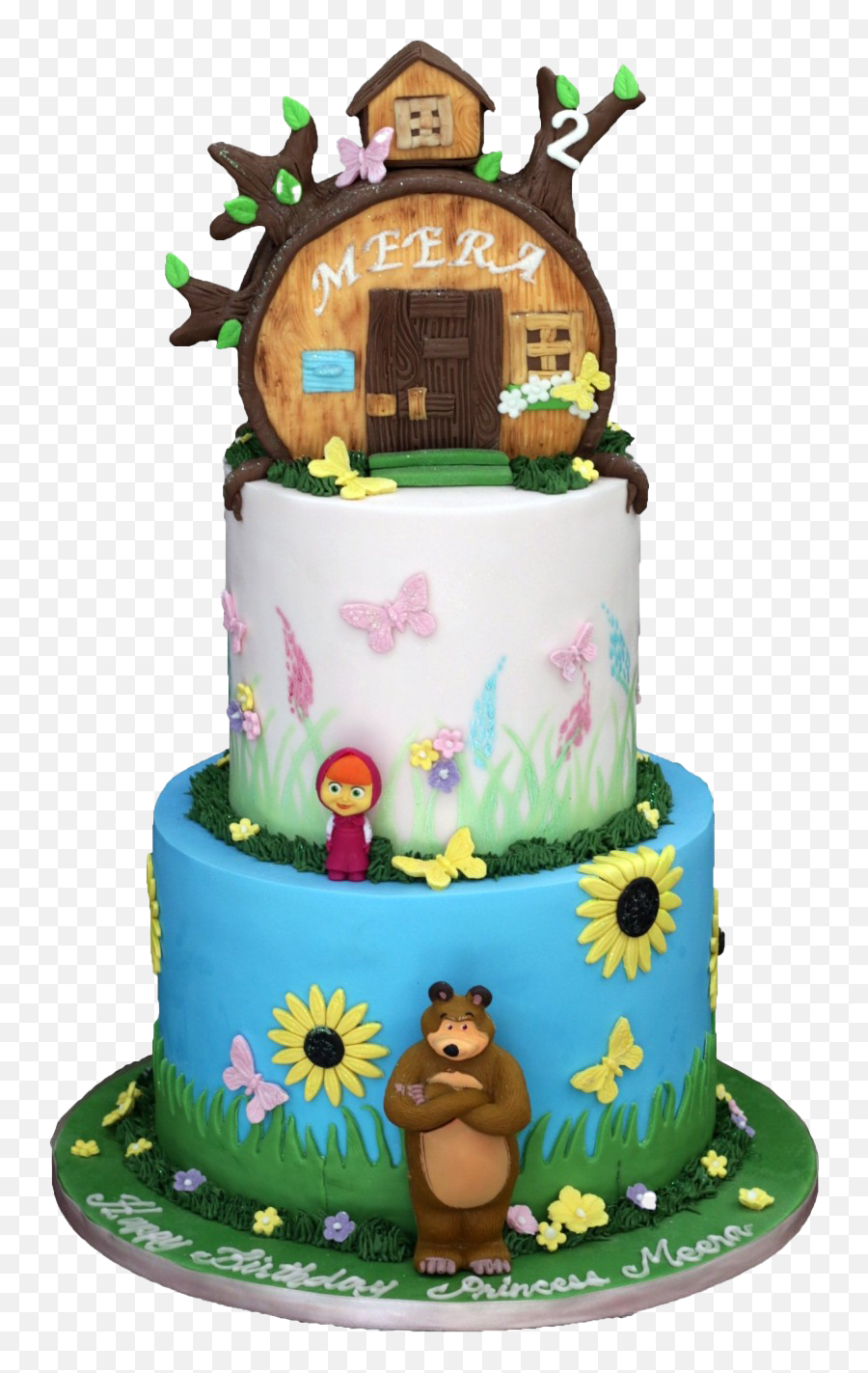 Masha And The Bear Cake Transparent Image Png Mart - Masha And Bear Cartoon Cake Emoji,Birthday Cake Transparent
