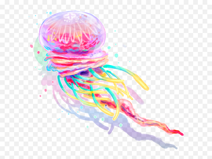 Png Images Vector Psd Clipart Templates - Colorful Jellyfish Png Emoji,Jellyfish Clipart