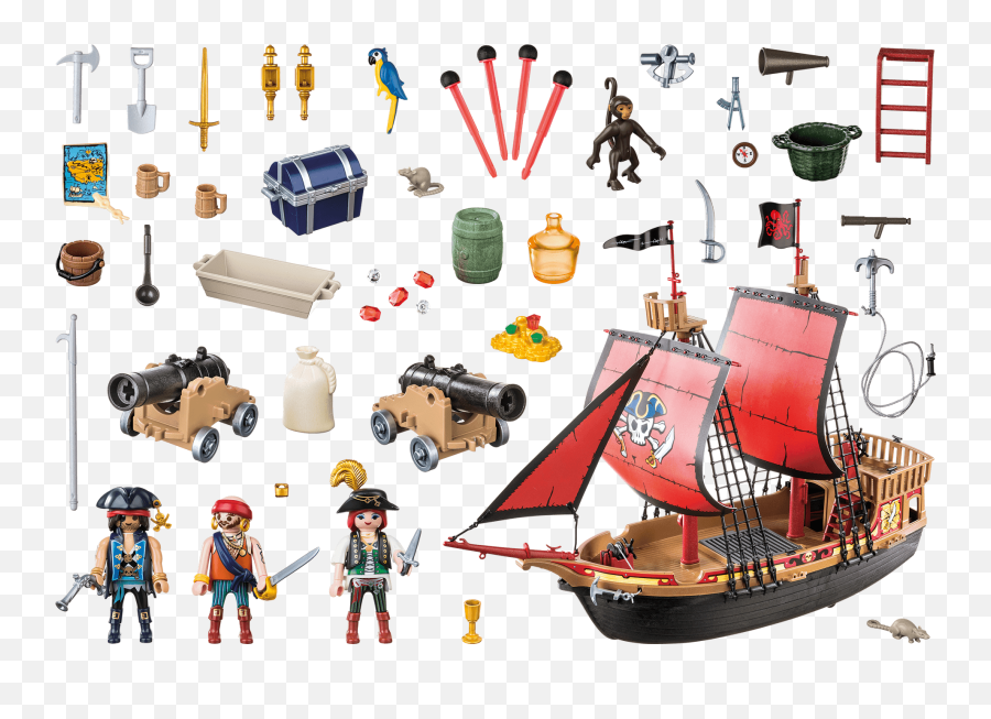 Playmobil Pirate Raiders Ship - Playmobil Pirate Ship Emoji,Raiders Skull Logo