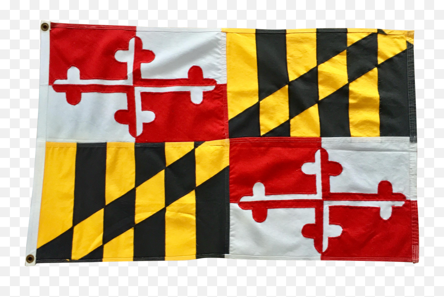 Vintage Maryland State Flag In Cotton - Flagpole Emoji,Maryland Flag Png