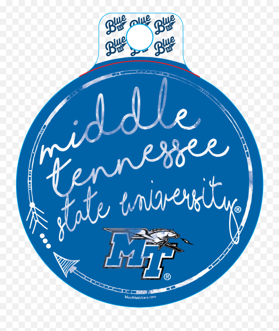 Middle Tennessee State University Script Sticker Emoji,Tennessee State University Logo