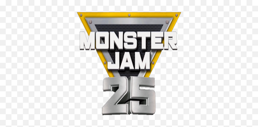 Download Hd Monster Jam 25th Annversary Logo - Monster Jam Emoji,Monster Jam Logo Png