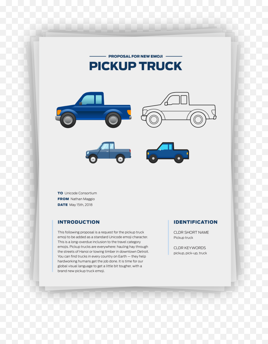 The Portfolio Of Nathan Maggio U2014 Pickup Truck Emoji,Car Emoji Png