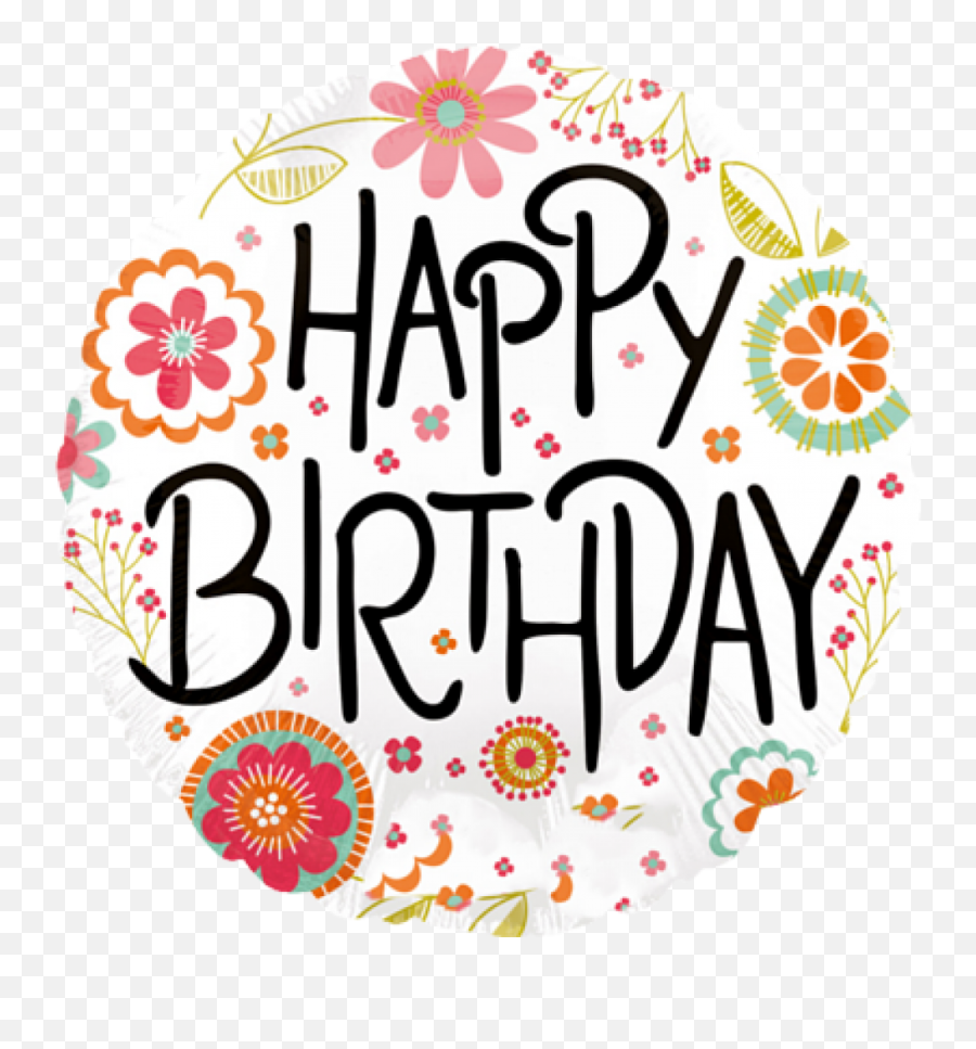 Folienballon Happy Birthday - Happy Birthday Geburtstag Emoji,Birthdays Clipart
