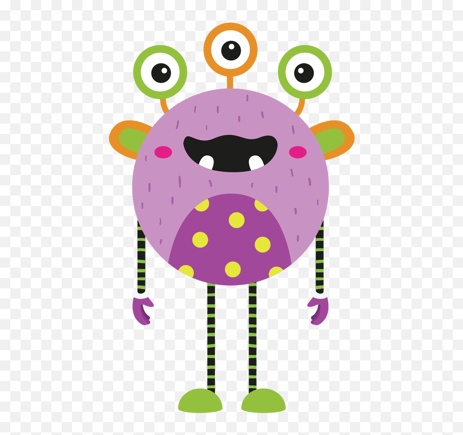 The Cute Little Monsters Make Me Giggle - Halloween Cartoon Emoji,Little Monster Clipart