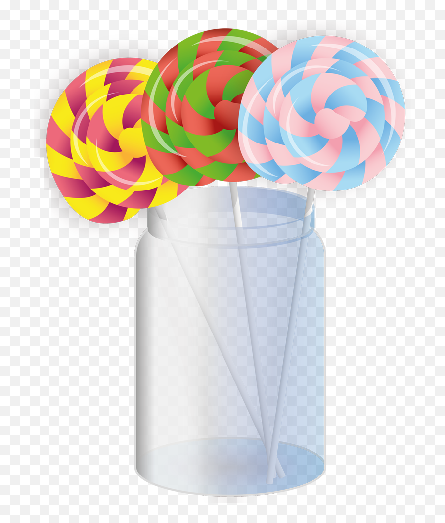 Lollipop Clipart Jar - Lollipop In Jar Clipart Emoji,Lollipop Clipart