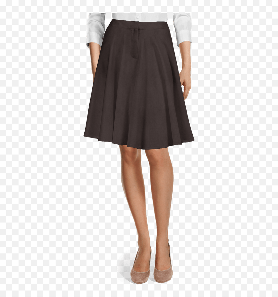 Dark Grey High Waisted Flared Skirt Emoji,White House Black Market Logo