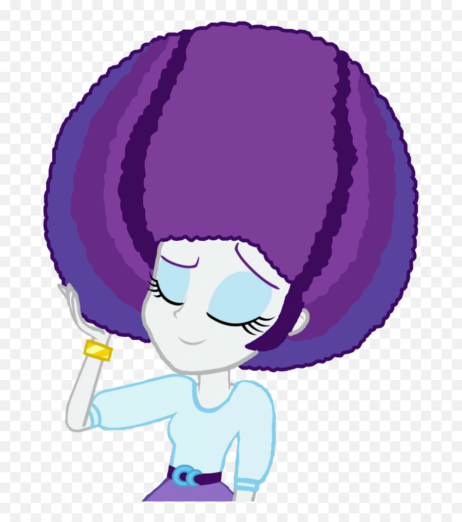 Afro Vector Disco Clipart - Full Size Clipart 4042837 Mlp Rarity Afro Emoji,Afro Clipart