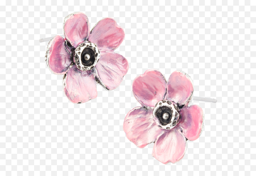Cherry Blossom Post Earrings - Girly Emoji,Cherry Blossom Transparent