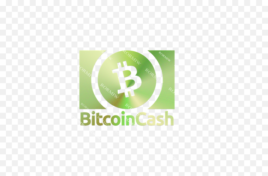Bitcoin Cash Bch Laminated Metal Green - Language Emoji,Cash Logo