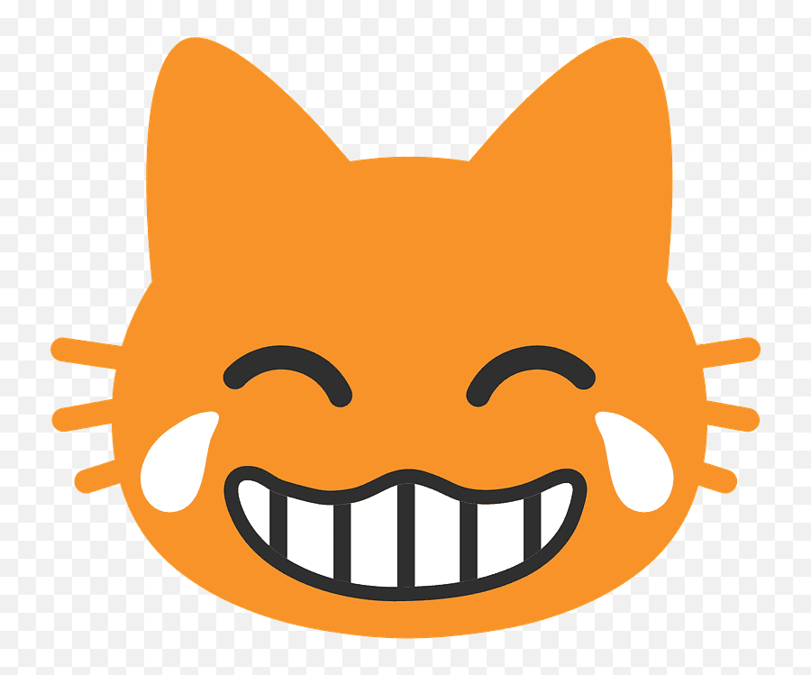 Cat With Tears Of Joy Emoji - Android Cat Emoji Crying Laughing,Joy Emoji Png