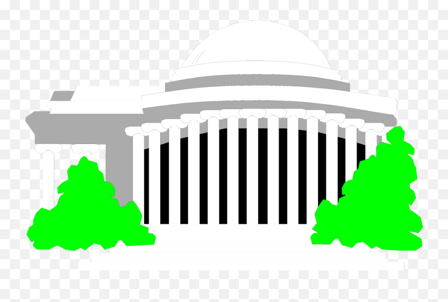 D - Jefferson Memorial Silloette Emoji,Washington Dc Clipart