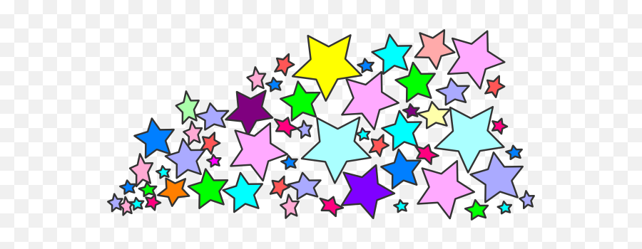 Download Stars Clipart Spray - Multi Star Clip Art Emoji,Stars Clipart