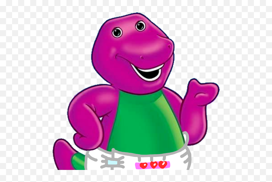 Barney Wearing Diapers By Bluefirepony88 - Fur Affinity Emoji,Diapers Clipart