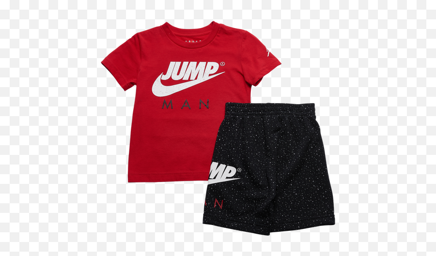 Jordan Babiesu0027 Logo Graphic Tee U0026 Shorts Set In Black Modesens Emoji,Nike Logo Shorts