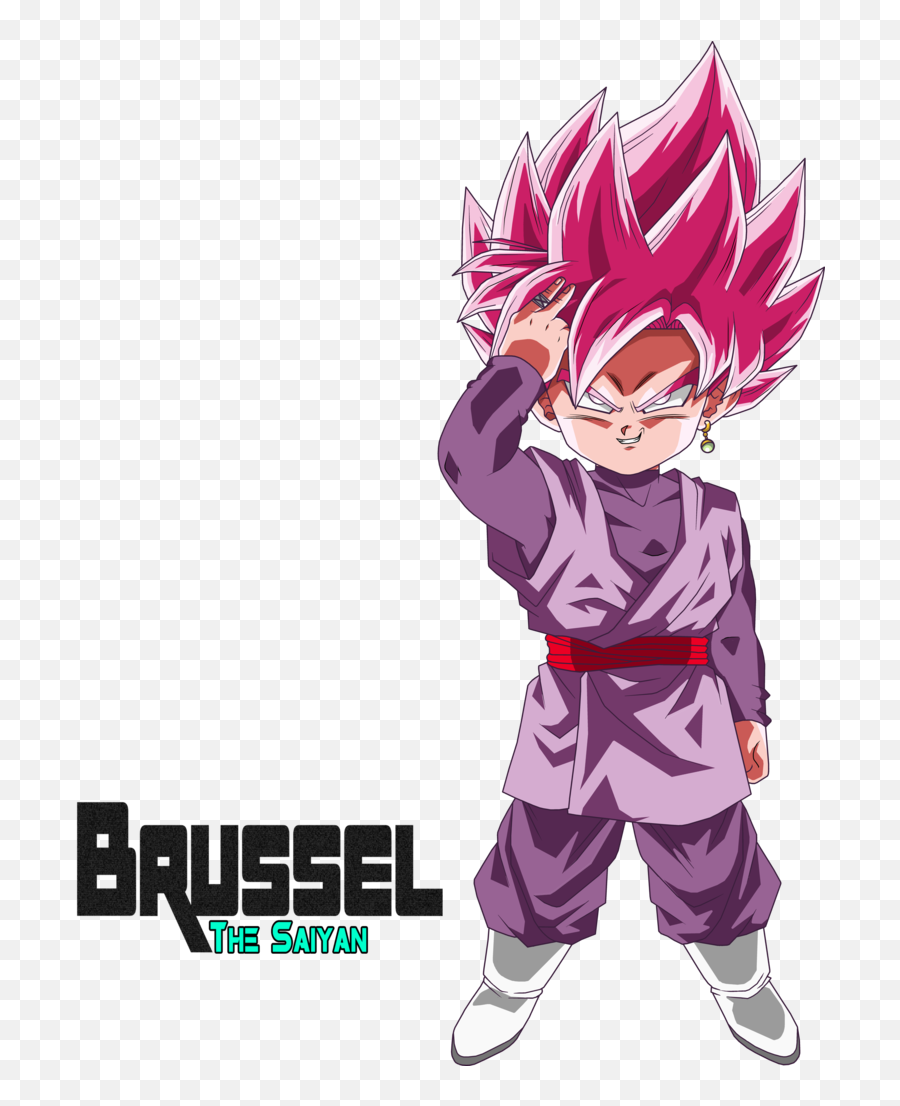 Download Goku Black Rose Chibi Png Image With No Background Emoji,Goku Black Transparent