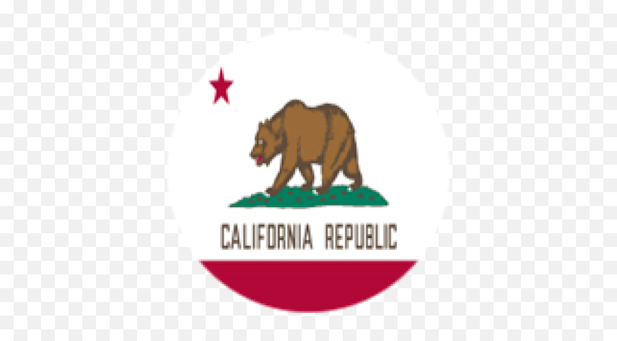 California Badge - Roblox Emoji,California Flag Png