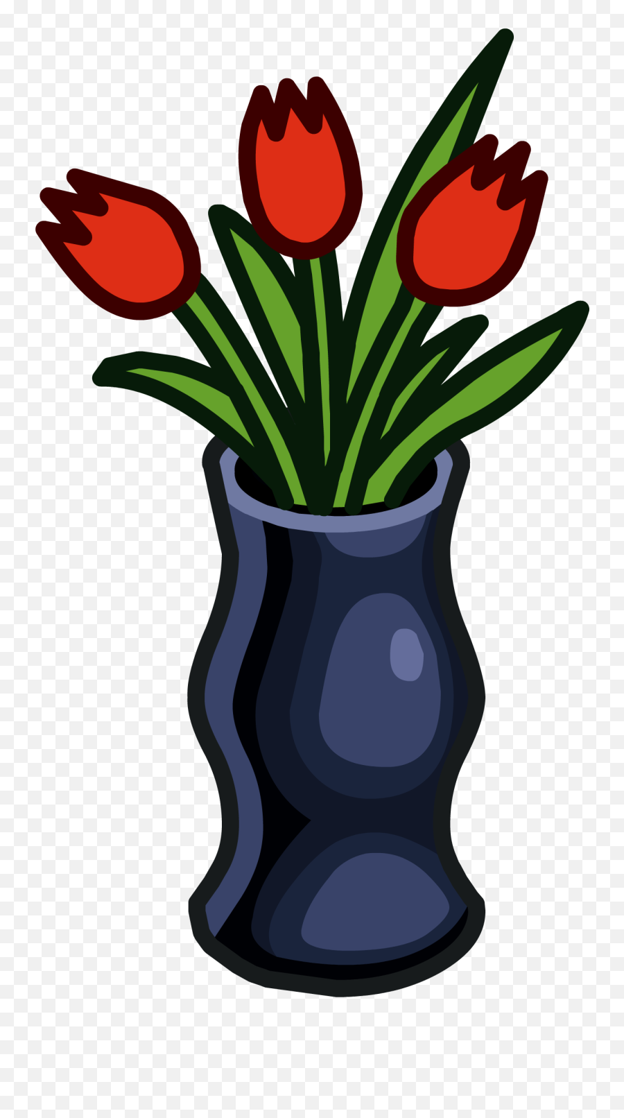 Designer Vase Clipart - Roses In Vase Clipart Emoji,Vase Clipart