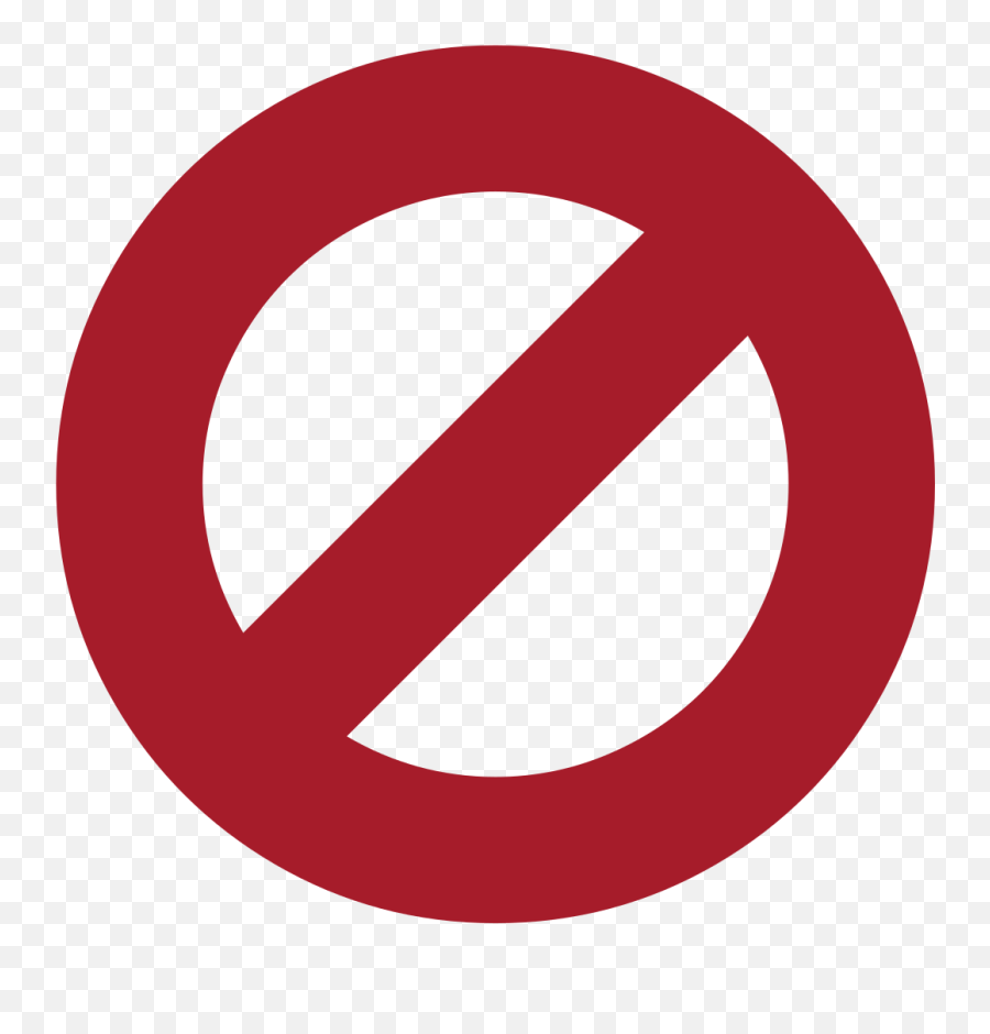 Ban Png Transparent Images Png All - Circle Stop Sign Png Emoji,Red Circle Png