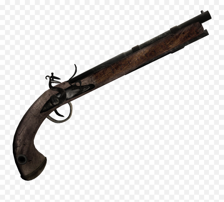 Weapon Firearm Piracy Flintlock Pistol - Flintlock Pistol Transparent Emoji,Gun Transparent Background