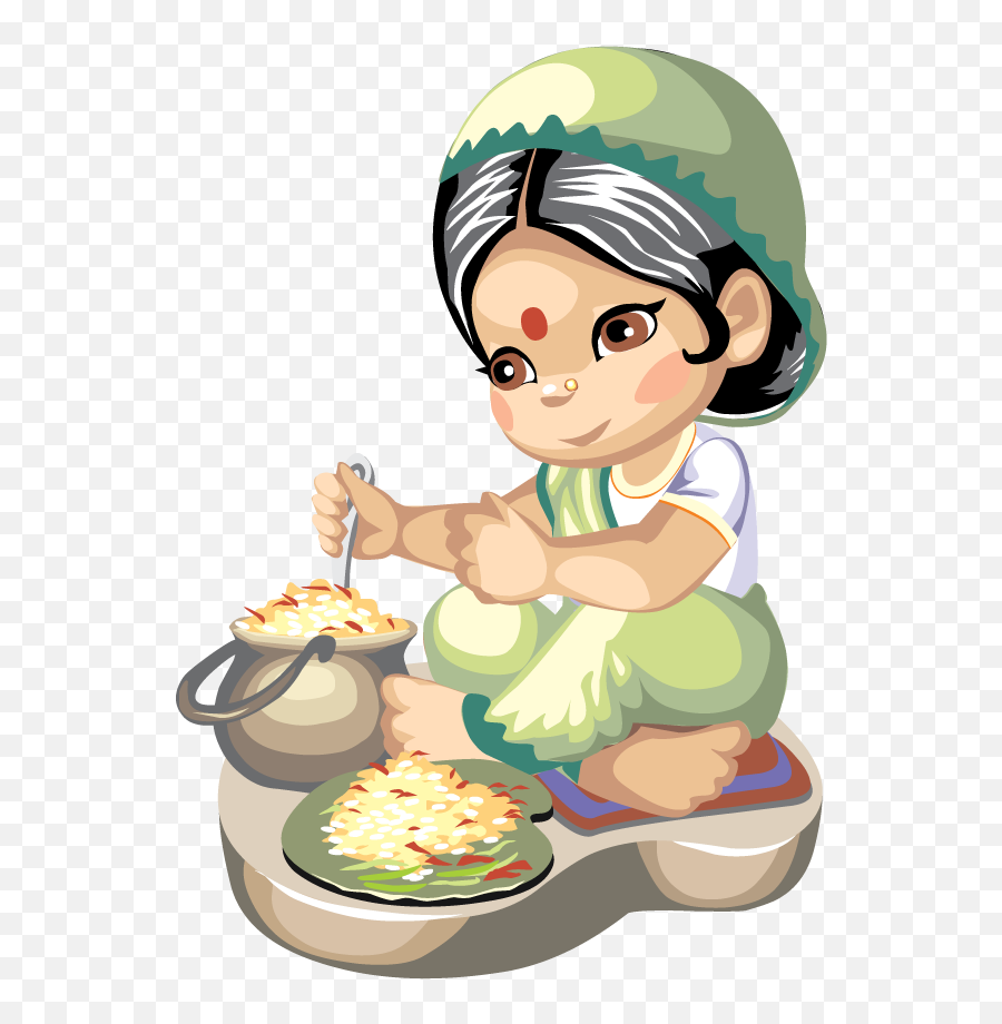 Indian Cuisine Cooking Recipe Clip Art - Indian Food Clipart Cute Emoji,Recipe Clipart