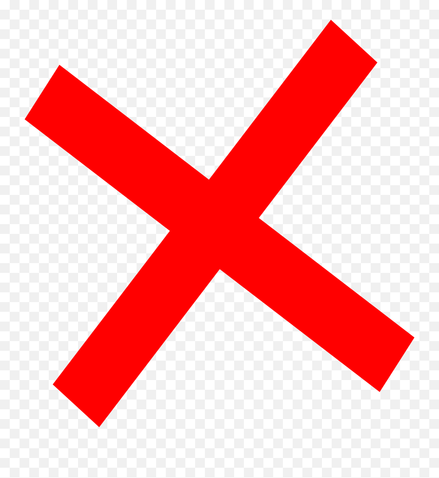 Microsoft Office Clipart Red X - Cancel Clipart Emoji,Red X Png