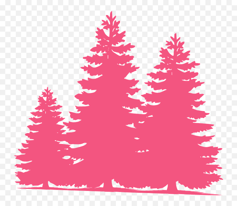 Pine Trees Silhouette - Pine Tree Silhouette Emoji,Pine Trees Png
