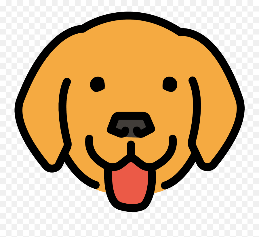 Dog Face Emoji Clipart - Emoji Cane,Dog Face Clipart