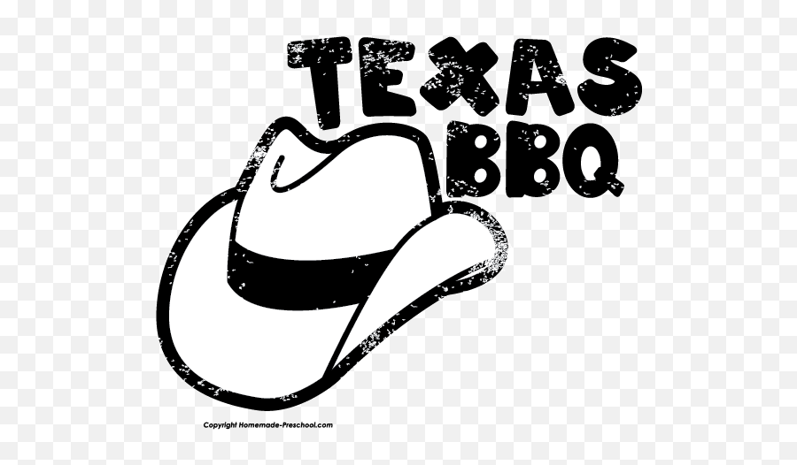 Grilling Clipart Bbq Texas Grilling - Bbq Clipart Black And White Emoji,Texas Clipart