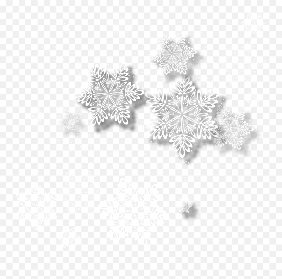 White Snowflake - Snow Flakes Png White Emoji,Snowflakes Png