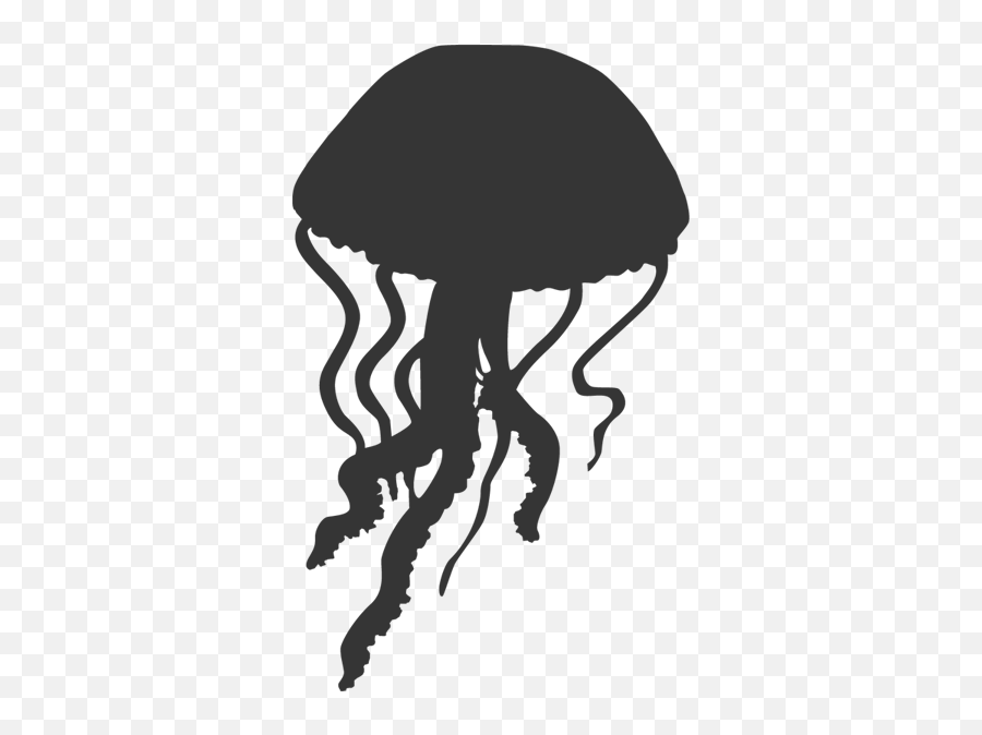 Png Transparent Library Jelly Fish - Jellyfish Silhouette Emoji,Jellyfish Clipart